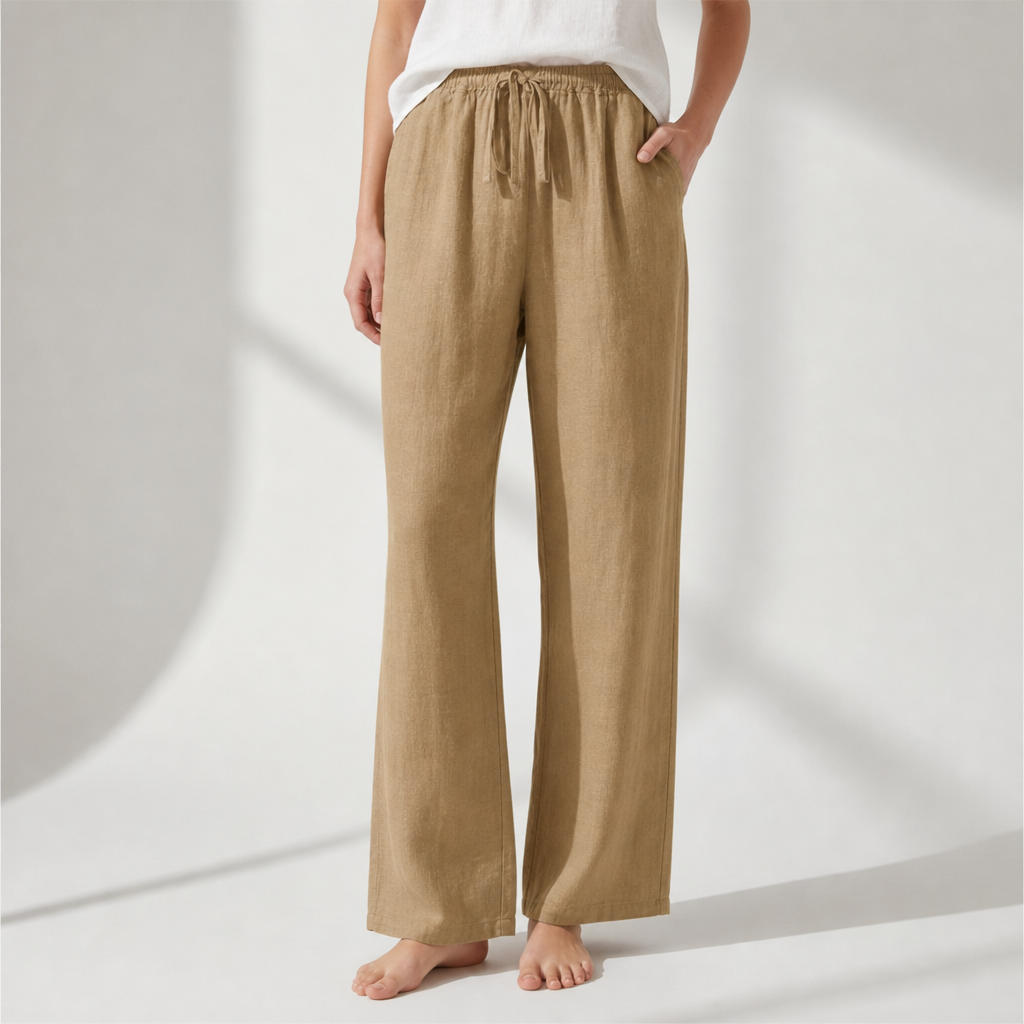 Aix Linen Wide Leg Pants