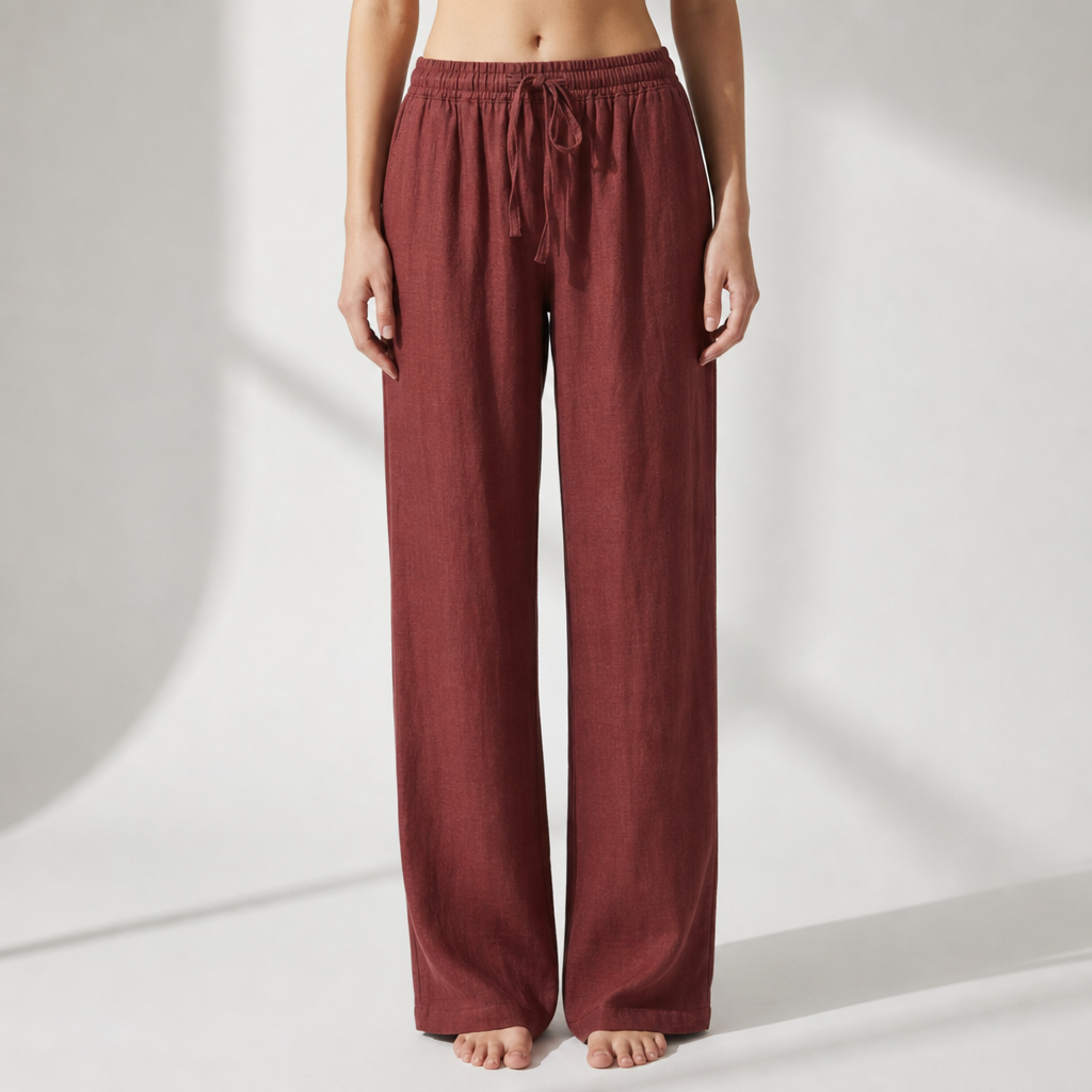 Aix Linen Wide Leg Pants