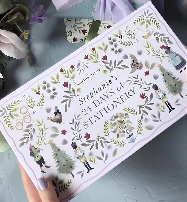 Hazel | Stationery Christmas Advent Calendar with 24 Journaling and Writing Supplies