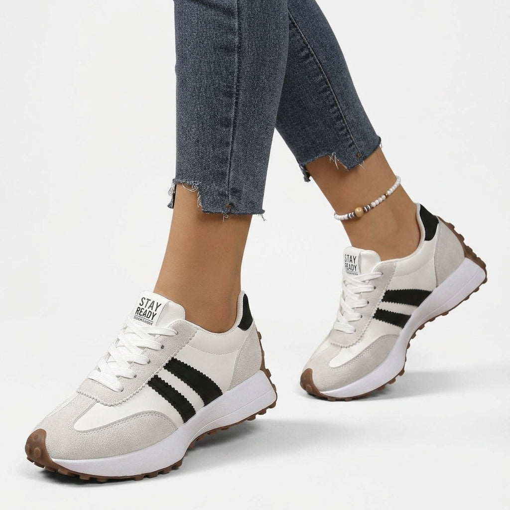 Women's Cushioned Comfort Sneakers – Lightweight Walking Shoes