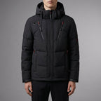 Men's Hooded Puffer Parka – Quilted Insulated Winter Jacket