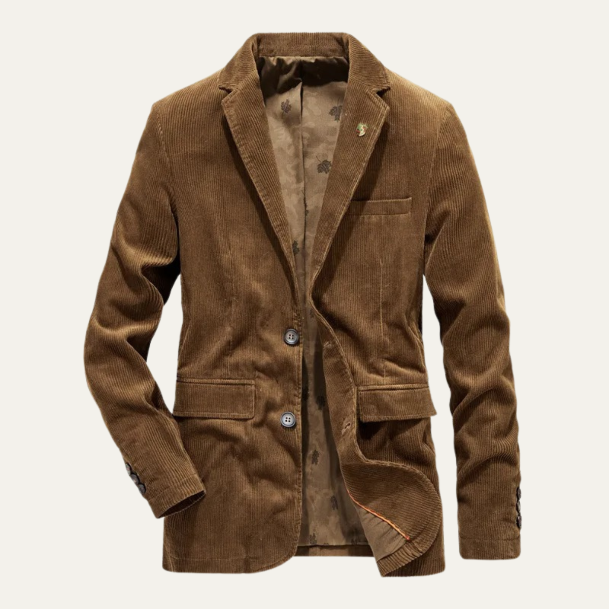 Men's Vintage Corduroy Blazer – Tailored Sport Coat with Elbow Patches