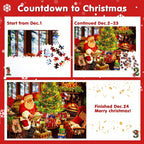 Nora | Jigsaw Puzzle Christmas Advent Calendar with 24 Daily Puzzle Boxes