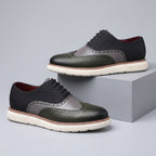 Men's Wingtip Brogue Oxford Shoes – Chunky Sole Hybrid Dress Shoes