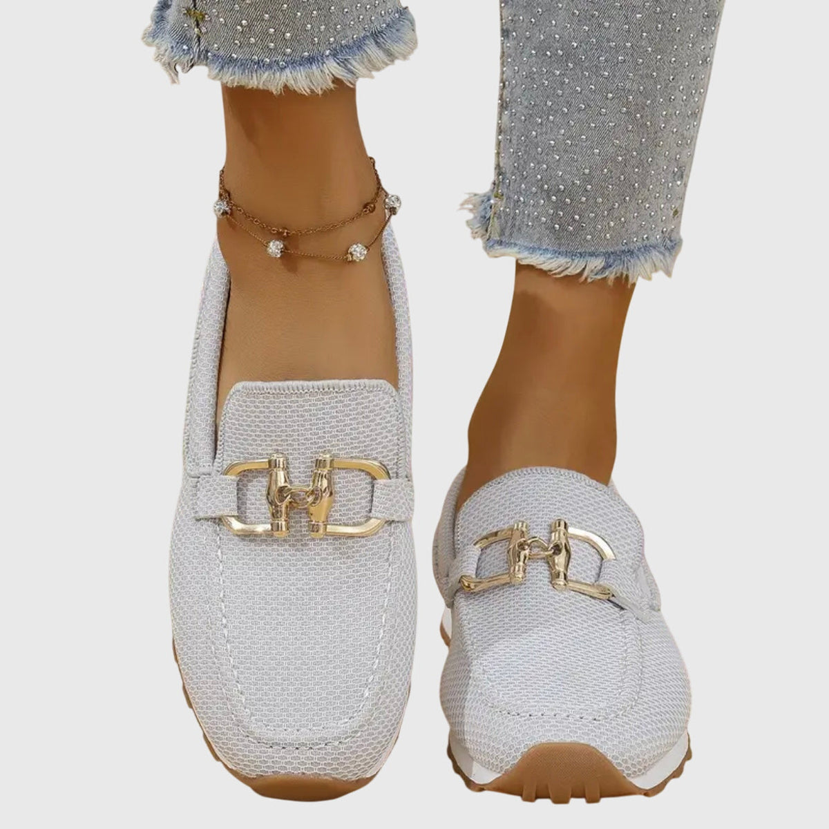Women's Horsebit Loafers – Breathable Cushioned Slip-Ons