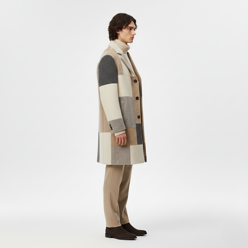 Men's Classic Tailored Overcoat – Longline Winter Topcoat
