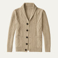 Men's Soft Knit Button Cardigan – Relaxed Smart Casual Sweater with Pockets