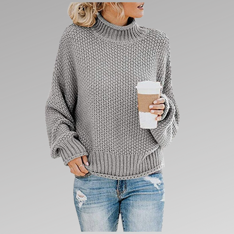 Women's Classic Knit Sweater – Soft Relaxed Everyday Pullover