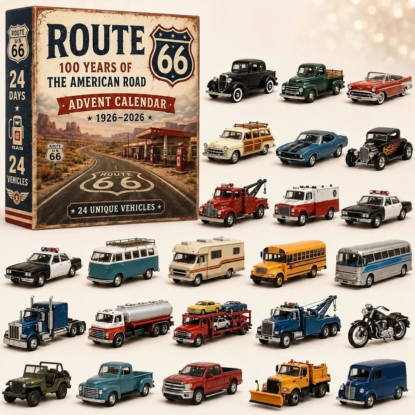 Dean | Classic Car Christmas Advent Calendar with 24 Retro Mini Vehicles
