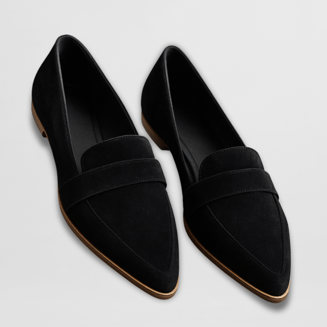 Women's Soft Suede Loafers – Cushioned Flexible Slip-On Flats