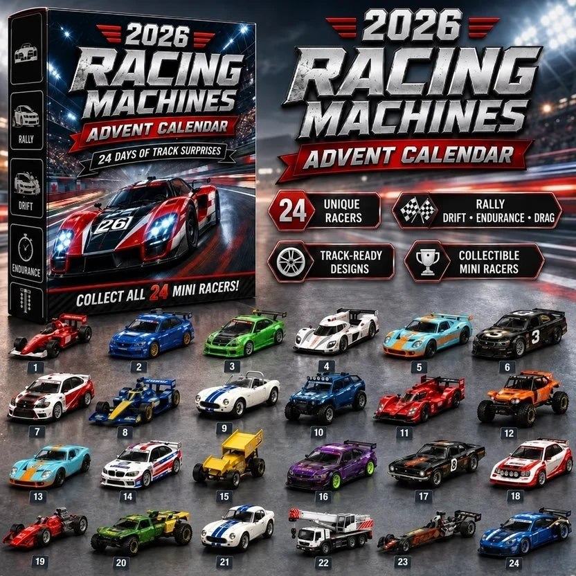 Dean | Classic Car Christmas Advent Calendar with 24 Retro Mini Vehicles