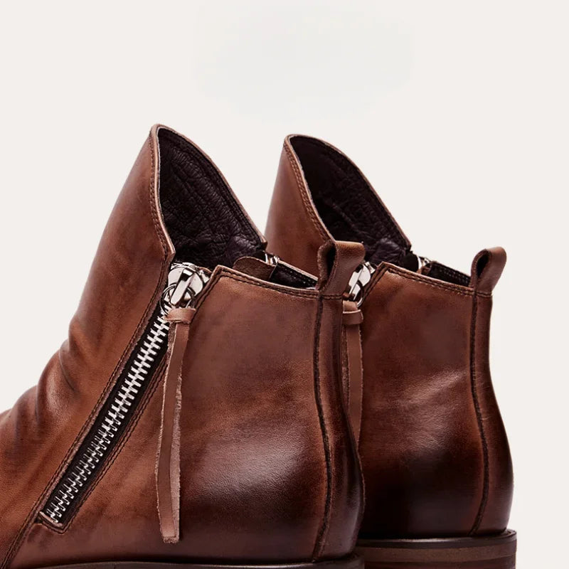 Men's Classic Chelsea Boots – Slip-On Ankle Boots with Elastic Sides