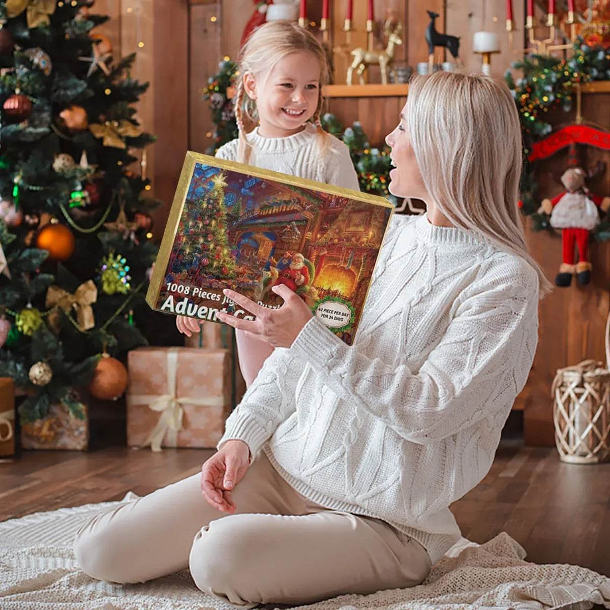 Nora | Jigsaw Puzzle Christmas Advent Calendar with 24 Daily Puzzle Boxes