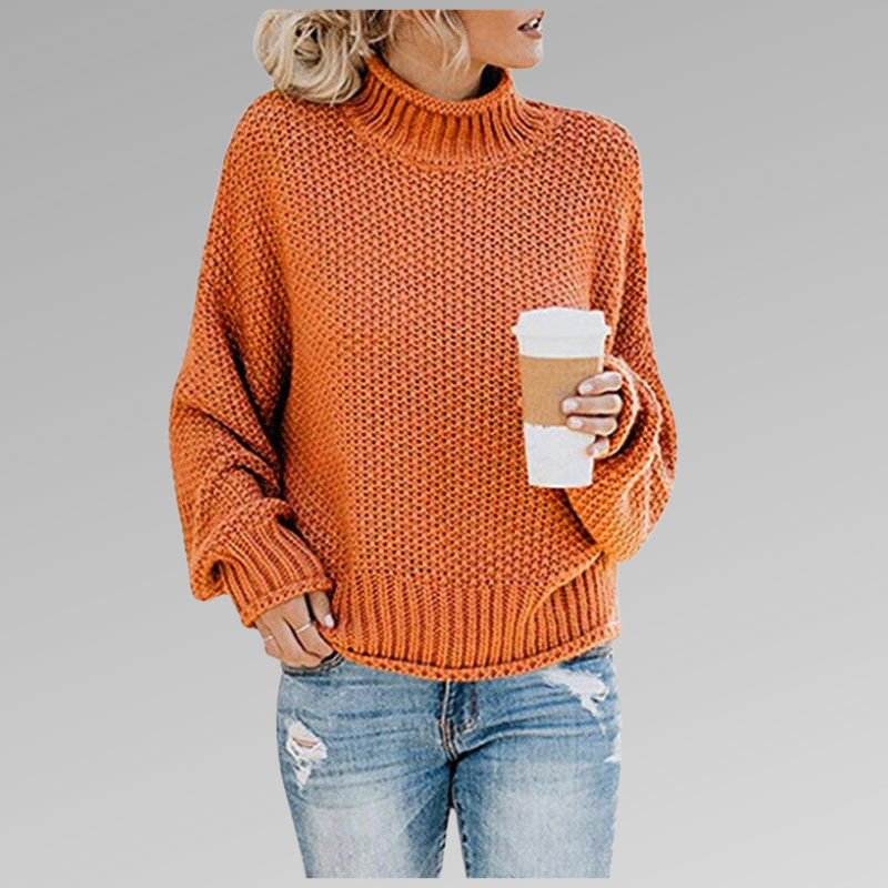 Women's Classic Knit Sweater – Soft Relaxed Everyday Pullover