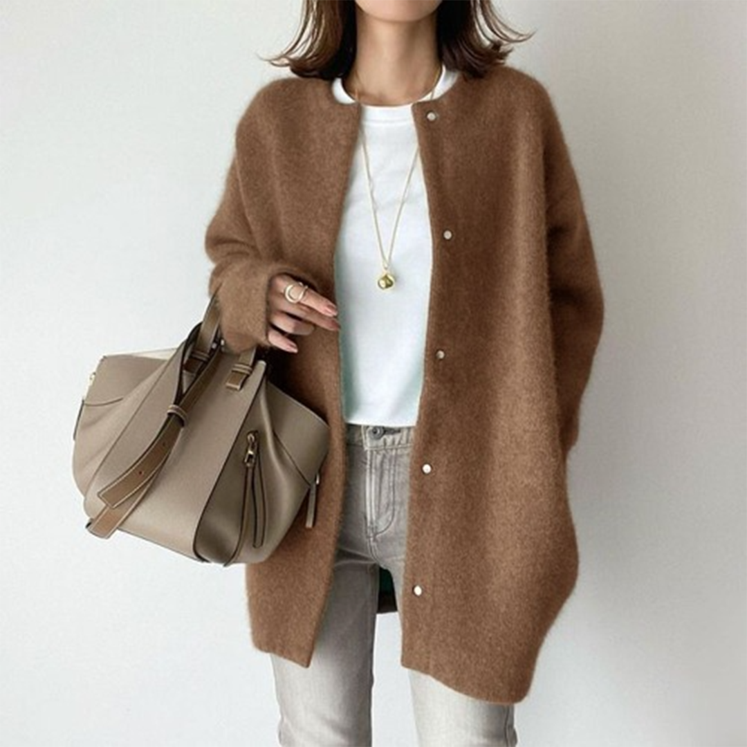 Women's Oversized Winter Cardigan – Soft Relaxed Fit Knit