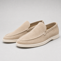 Men's Suede-Look Slip-On Loafers – Lightweight Cushioned Casual Shoes
