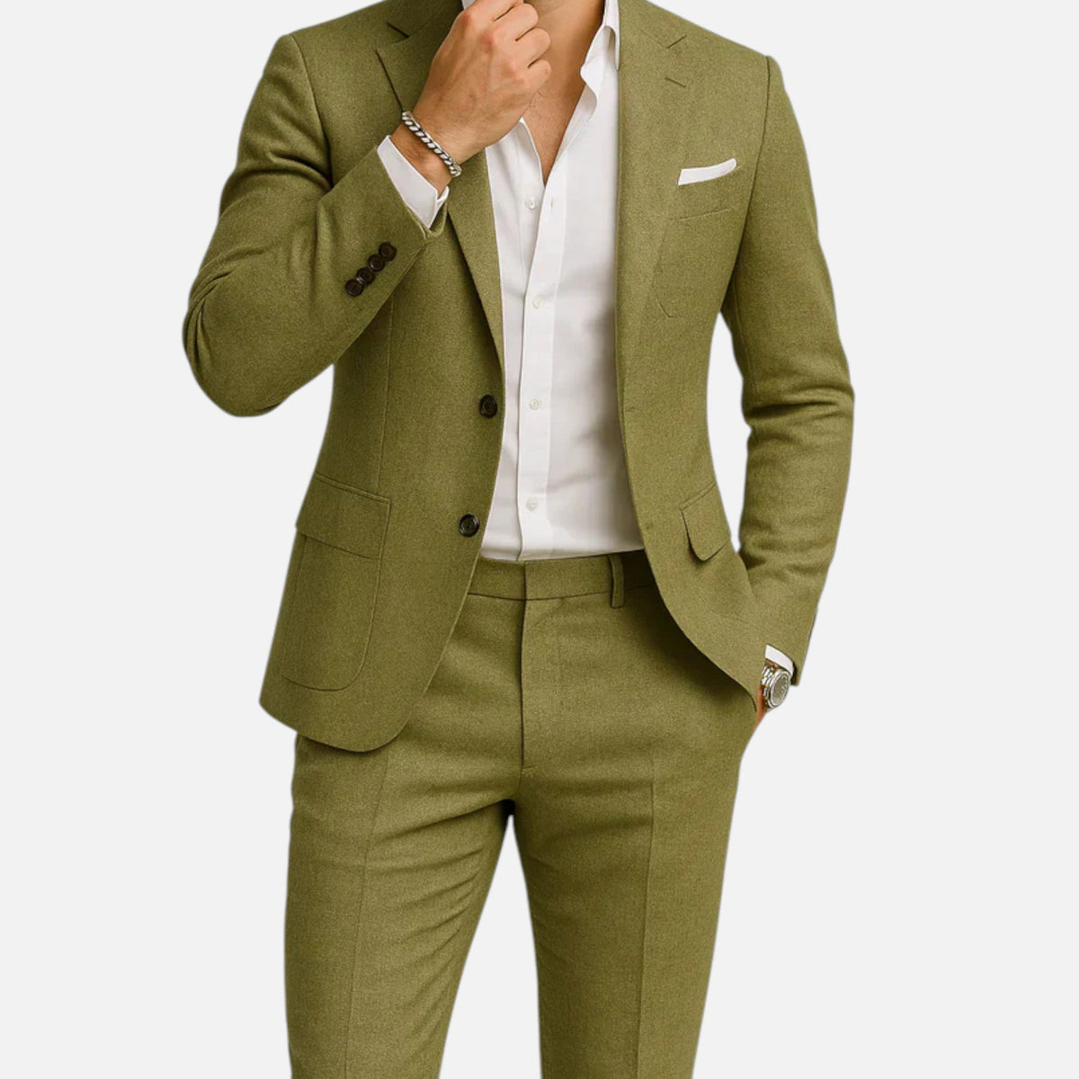 Men's Relaxed Linen Suit – Breathable Two-Piece Summer Set