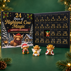 Ivy | Highland Cow Christmas Advent Calendar with 24 Farmhouse Surprises
