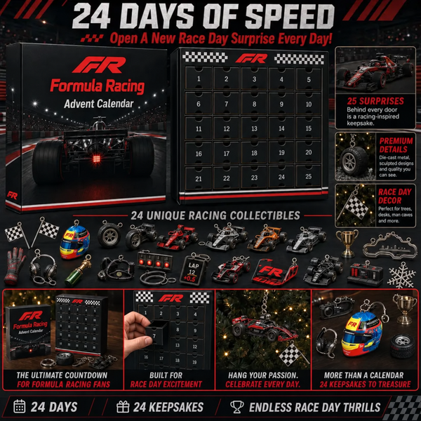 Chase | Formula Racing Christmas Advent Calendar with 24 Motorsport Collectibles
