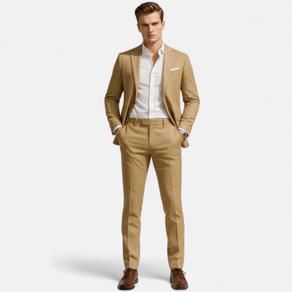 Men's Relaxed Linen Suit – Breathable Two-Piece Summer Set