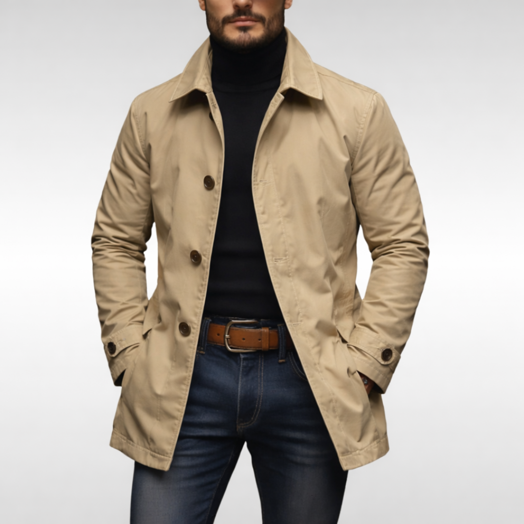 Men's Insulated Winter Coat – Windproof Water-Resistant Tailored Jacket