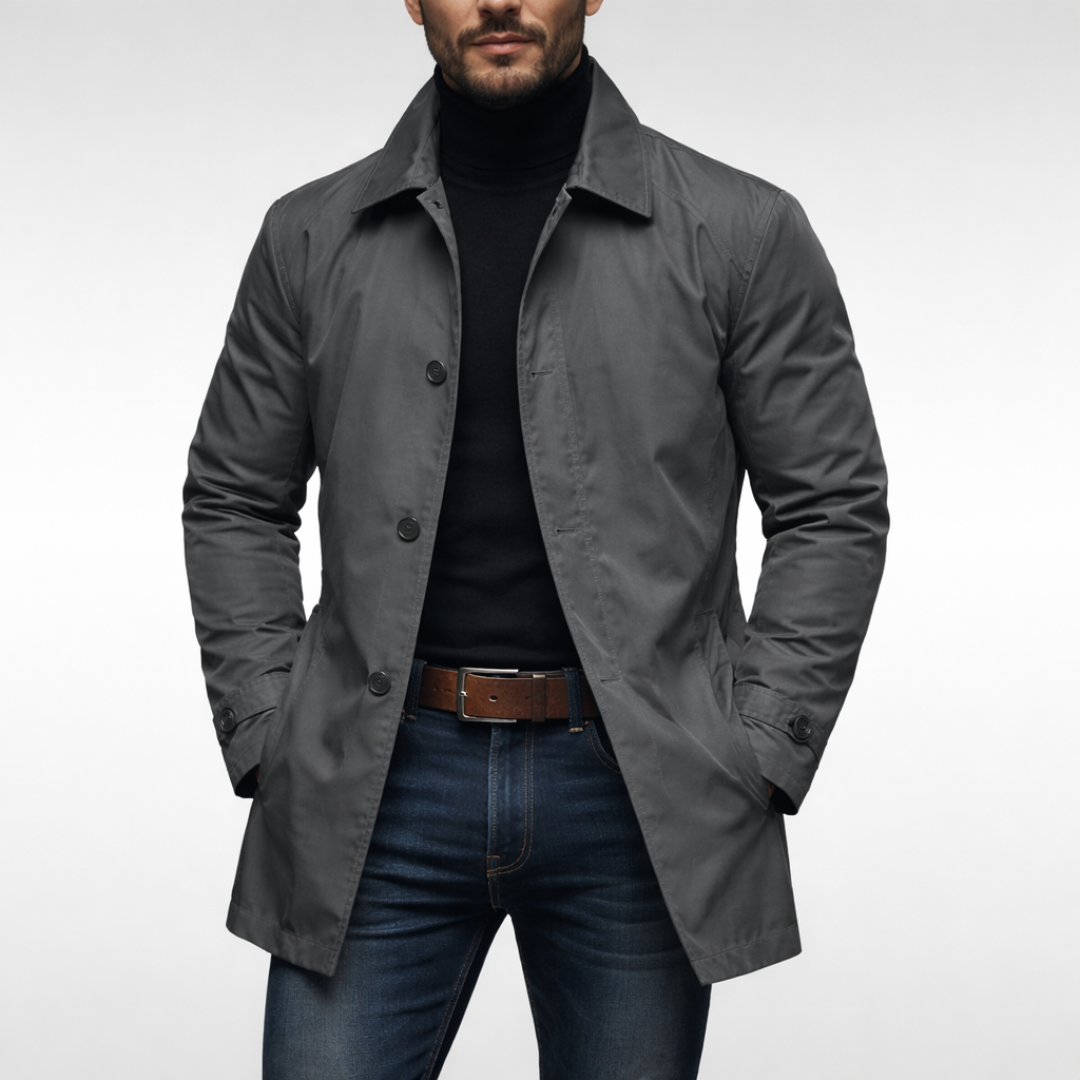 Men's Insulated Winter Coat – Windproof Water-Resistant Tailored Jacket