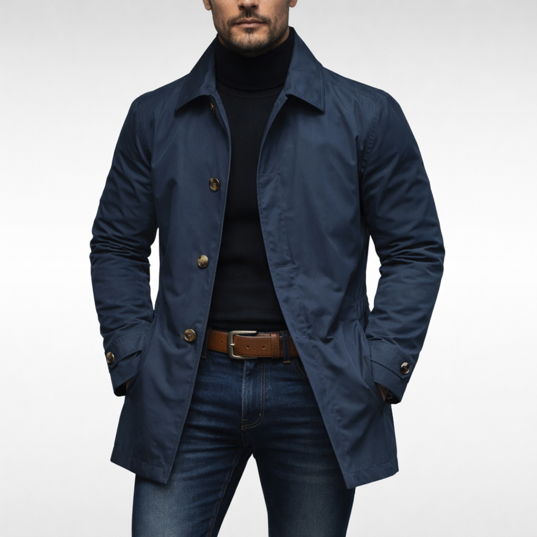 Men's Insulated Winter Coat – Windproof Water-Resistant Tailored Jacket