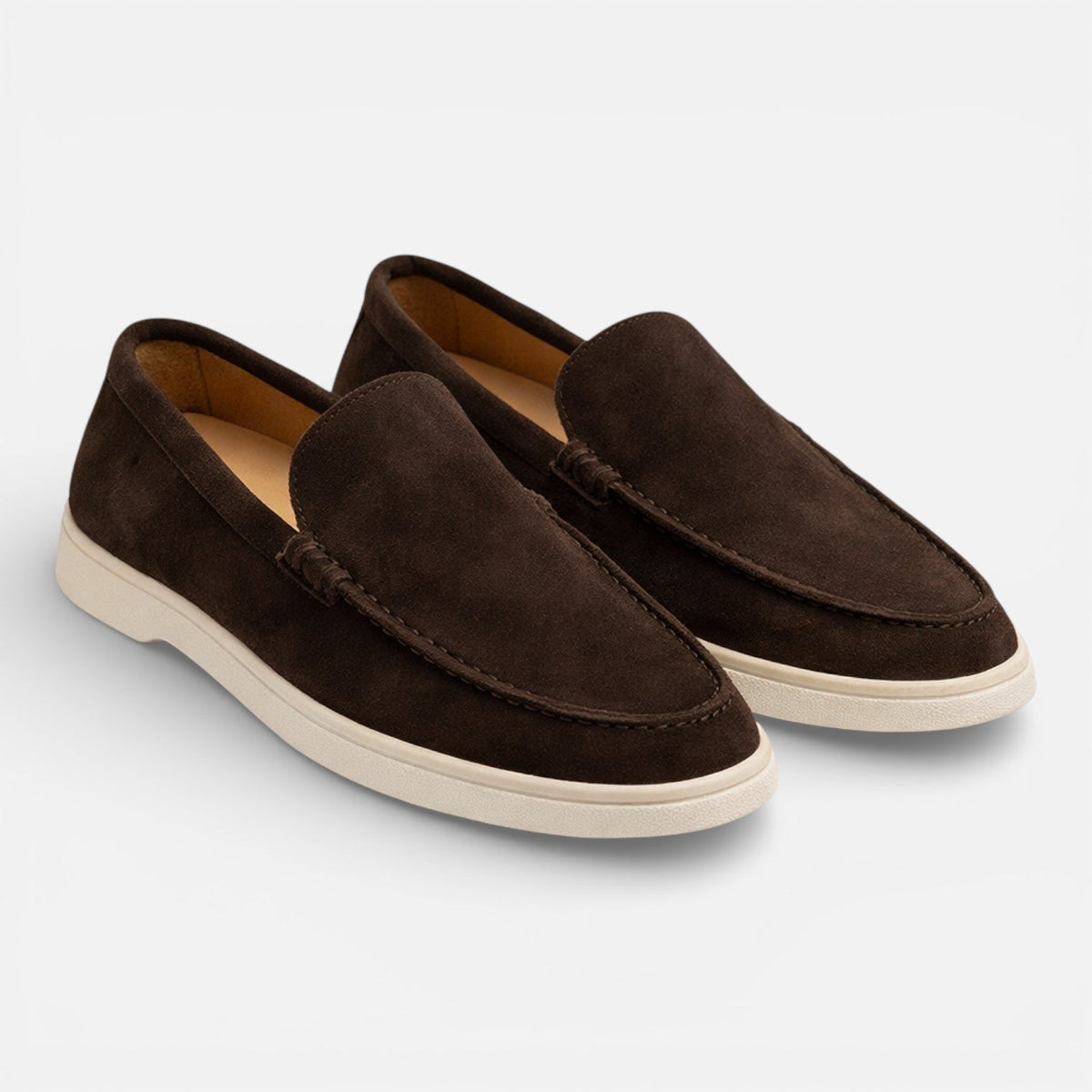 Men's Suede Slip-On Loafers – Lightweight Casual Dress Shoes