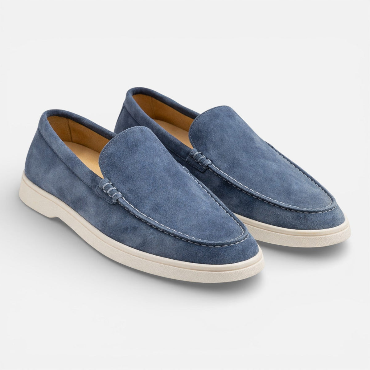 Men's Suede Slip-On Loafers – Lightweight Casual Dress Shoes