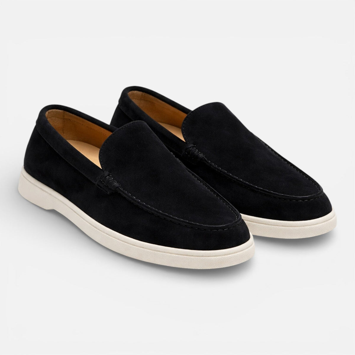 Men's Suede Slip-On Loafers – Lightweight Casual Dress Shoes