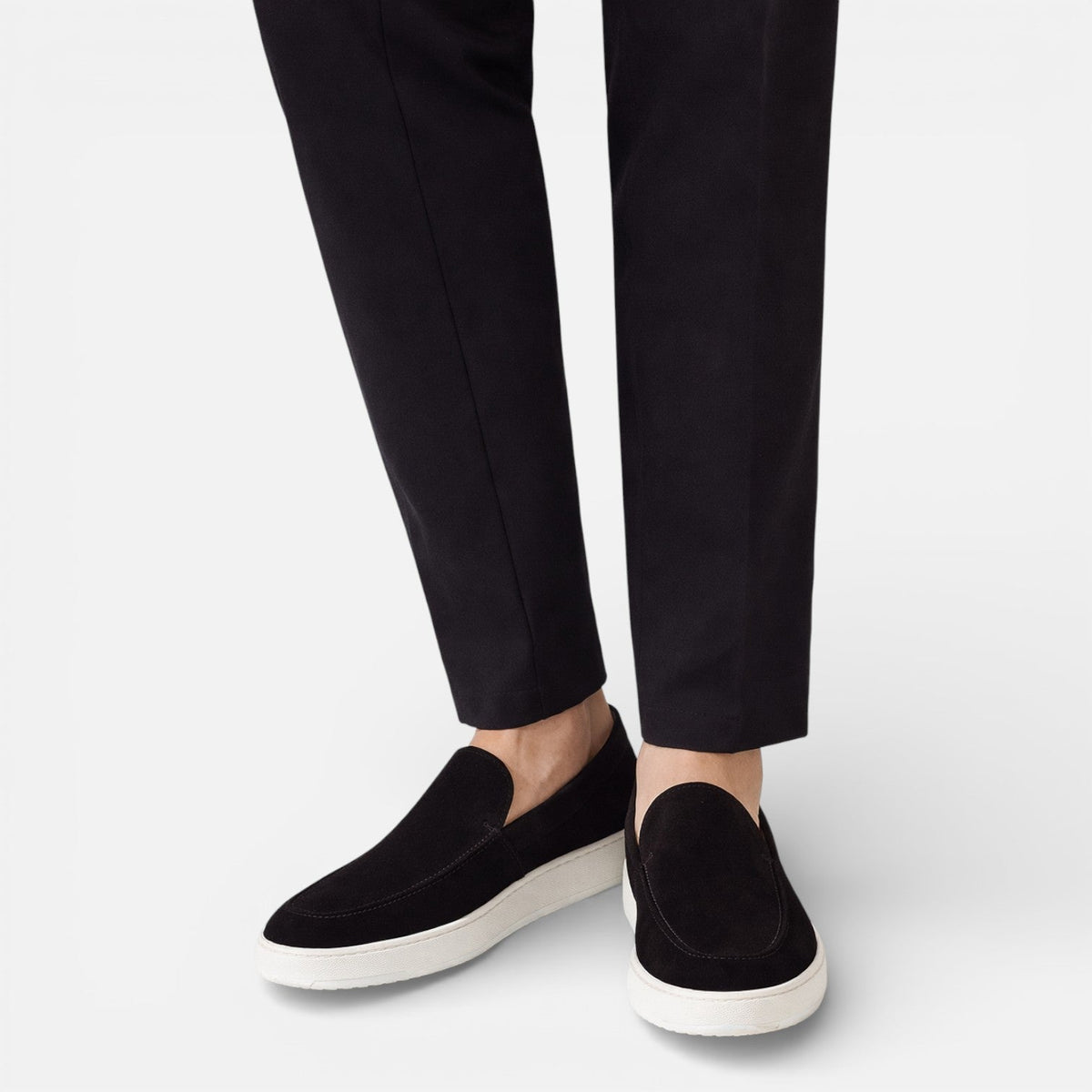 Men's Suede Slip-On Loafers – Lightweight Casual Dress Shoes