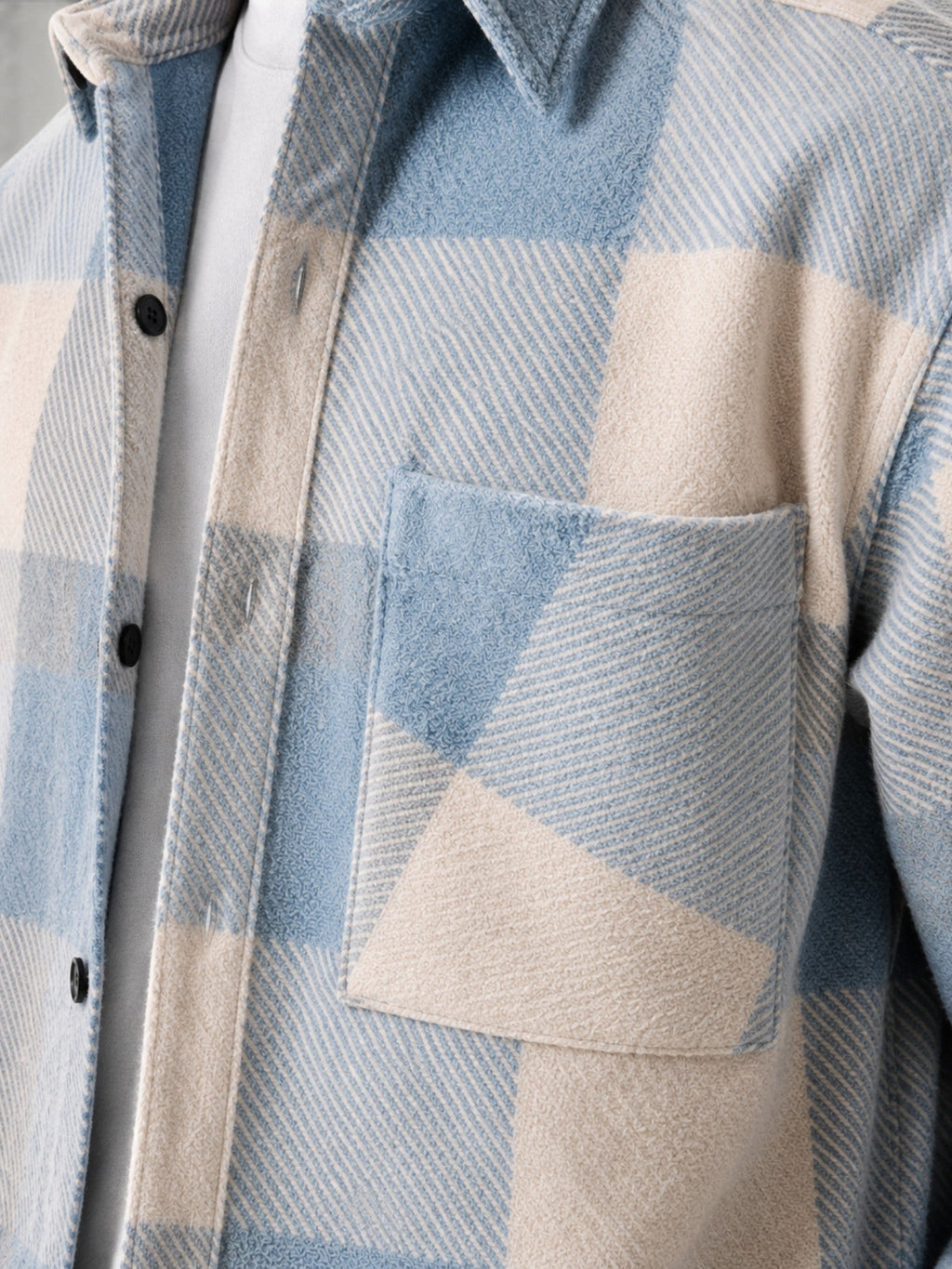 Men's Brushed Plaid Flannel Shirt – Relaxed Fit Overshirt