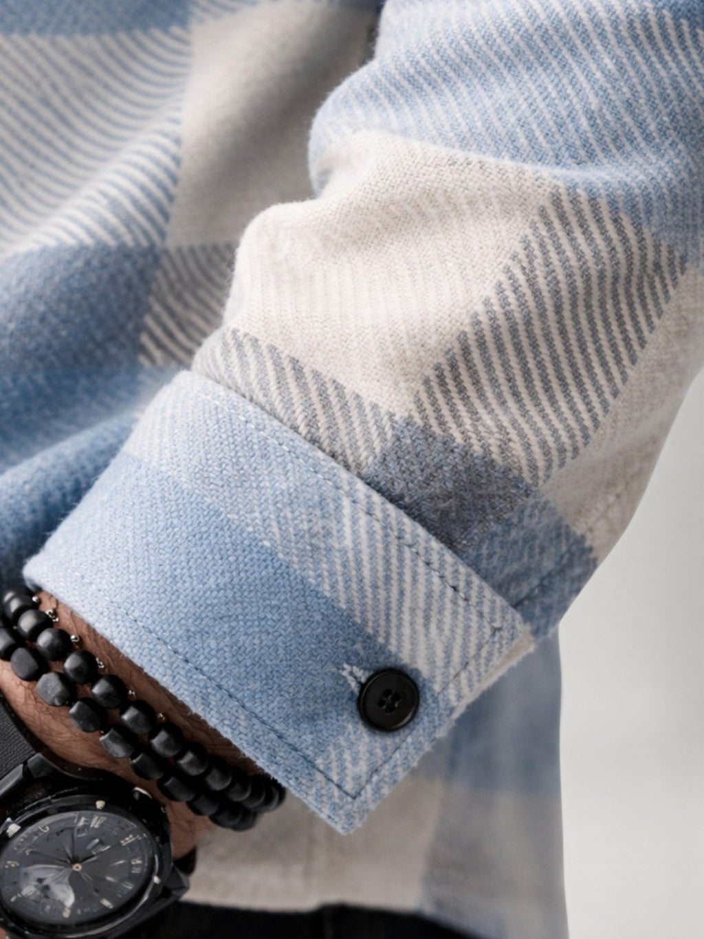 Men's Brushed Plaid Flannel Shirt – Relaxed Fit Overshirt