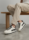 Men's Color Block Casual Trainers – Round Toe Sneakers with Treaded Sole