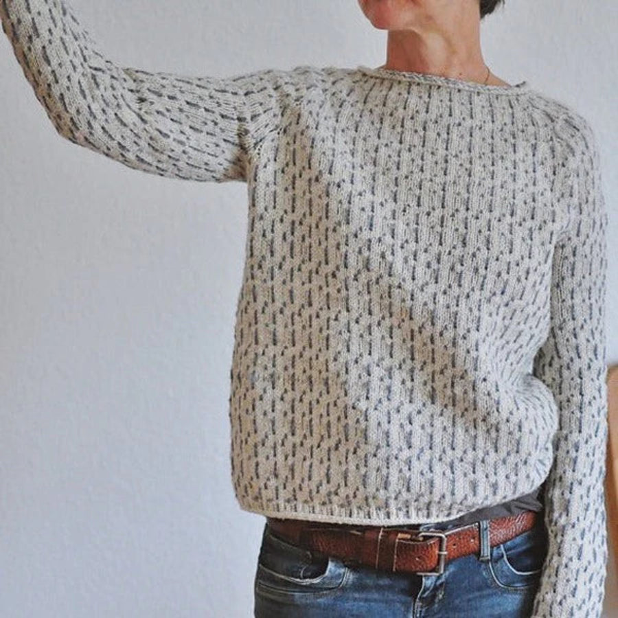 Women's Boat Neck Knit Sweater – Relaxed Casual Pullover