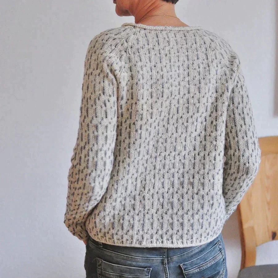 Women's Boat Neck Knit Sweater – Relaxed Casual Pullover