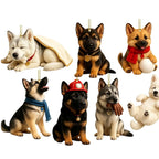 Bruno | German Shepherd Christmas Advent Calendar with 24 Dog Tree Ornaments