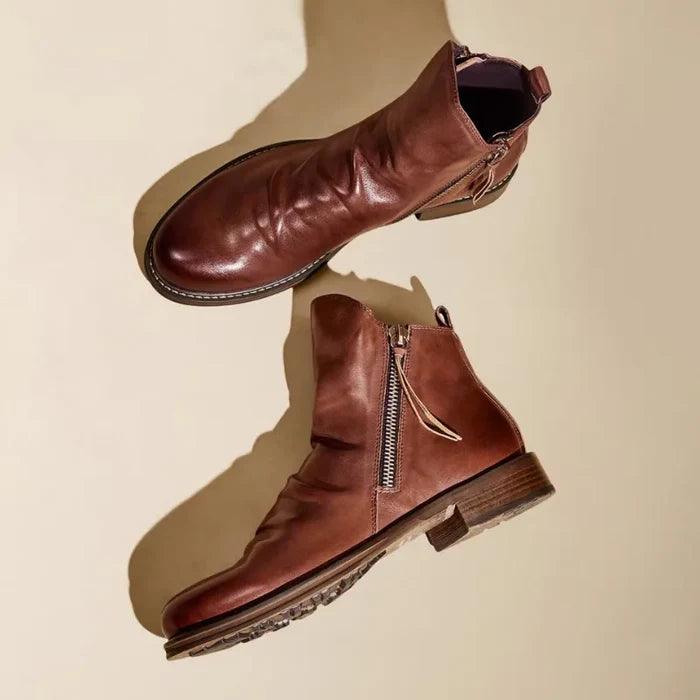 Men's Classic Chelsea Boots – Slip-On Ankle Boots with Elastic Sides