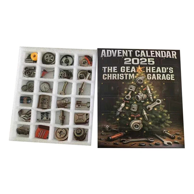 Gus | Car Lover Christmas Advent Calendar with 24 Mini Auto Part Replicas