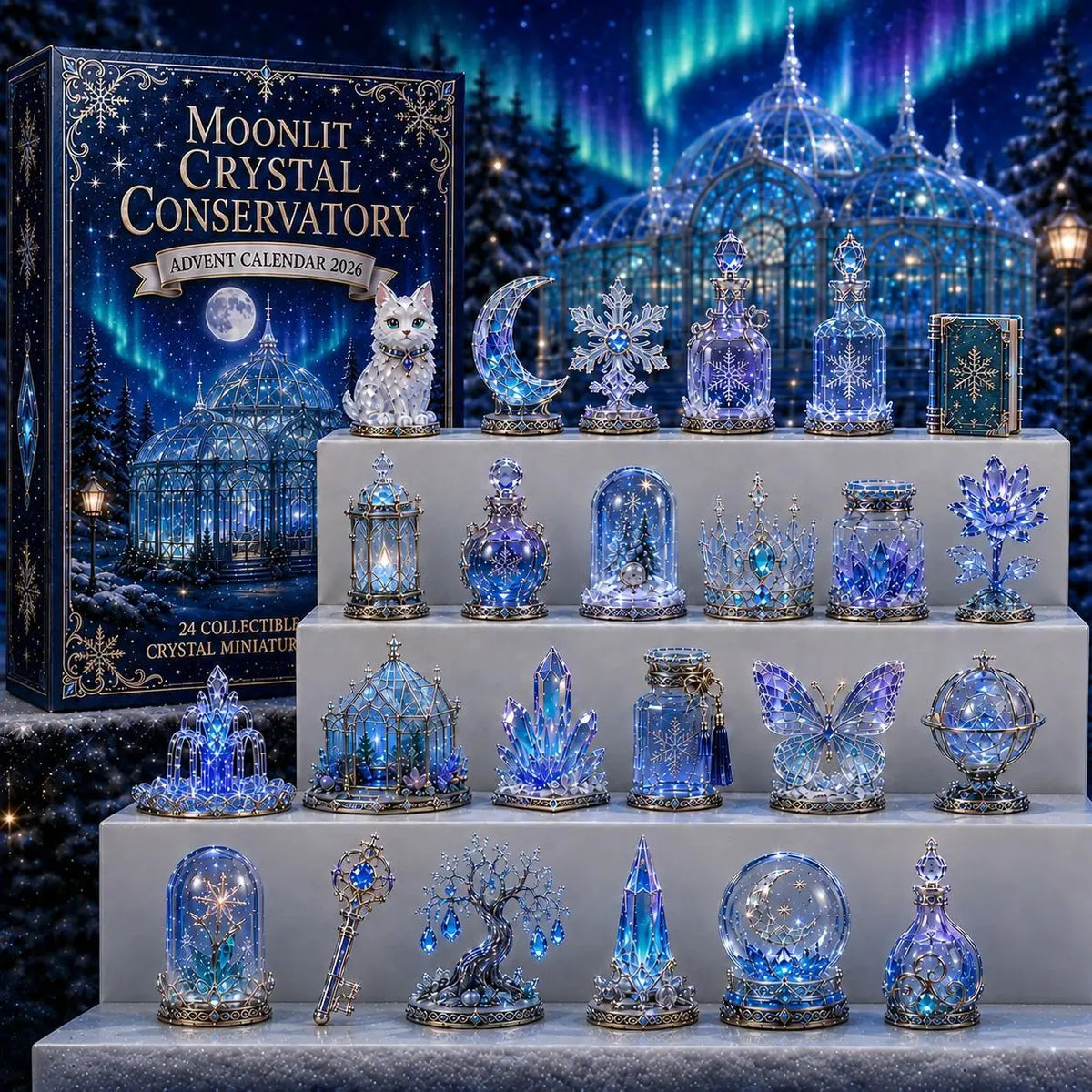 Celeste | Celestial Witch Christmas Advent Calendar 2026 with 24 Mystic Figurines