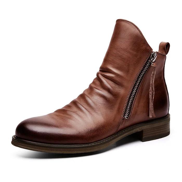 Men's Classic Chelsea Boots – Slip-On Ankle Boots with Elastic Sides