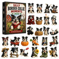 Molly | Border Collie Christmas Advent Calendar with 24 Farm Dog Tree Ornaments