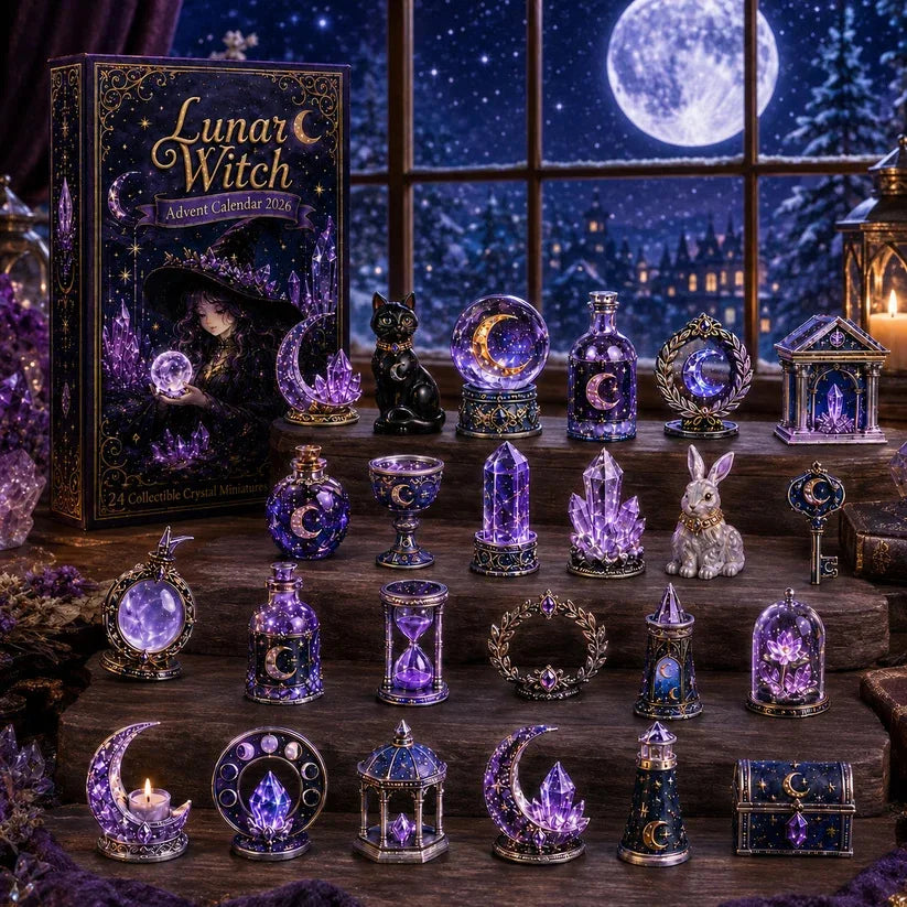 Celeste | Celestial Witch Christmas Advent Calendar 2026 with 24 Mystic Figurines