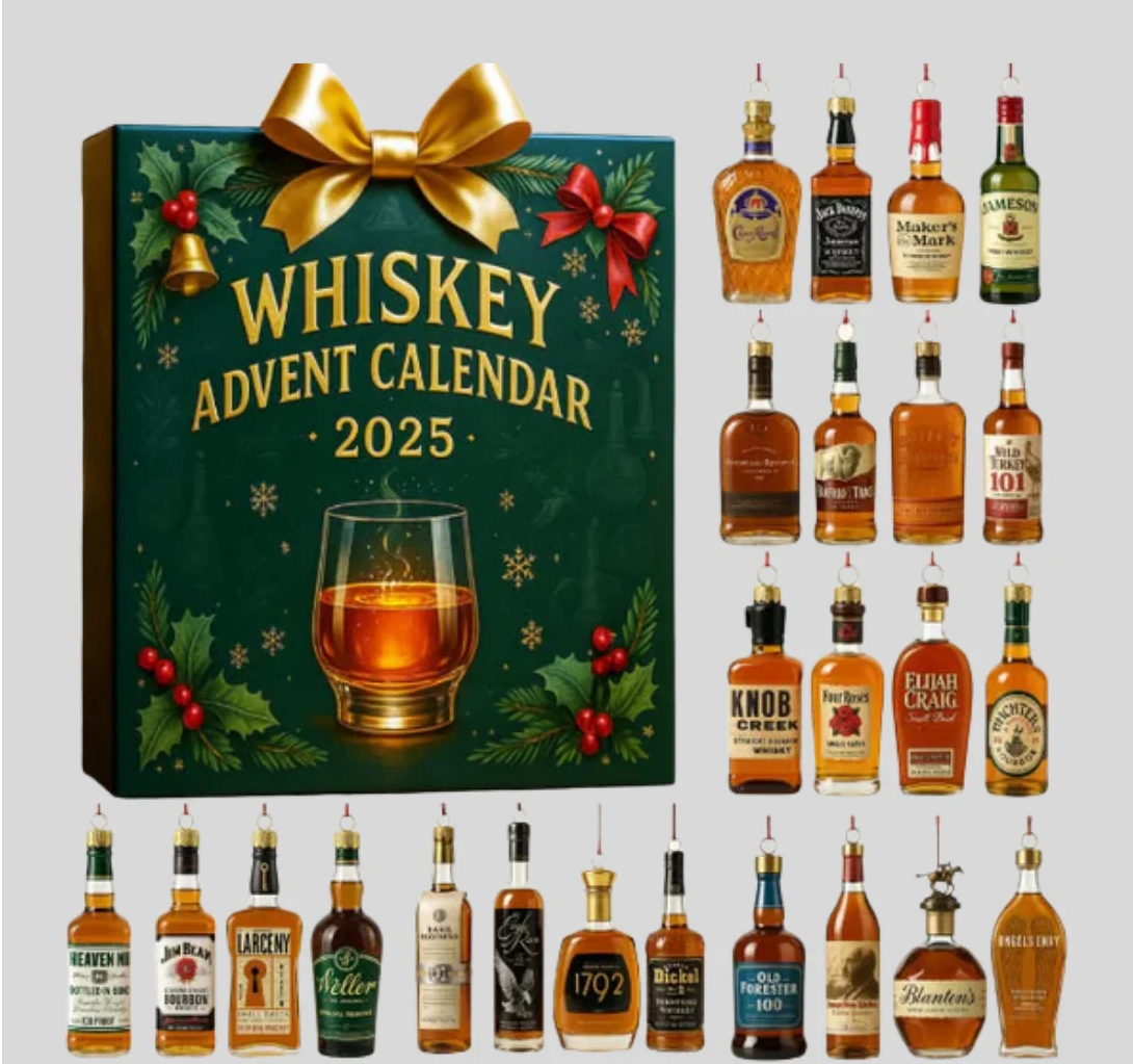 Walker | Whisky and Bourbon Christmas Advent Calendar 2026 with 24 Mini Bottle Designs
