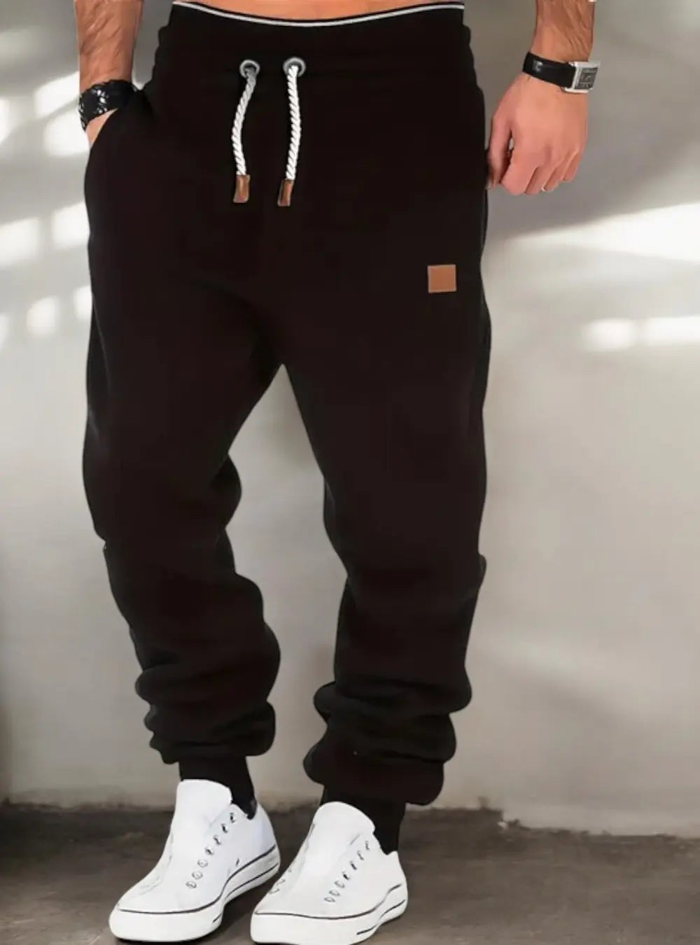 Men's Tapered Jogger Sweatpants – Drawstring Waist Casual Joggers