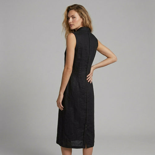 Margot Asymmetric Button Maxi Dress