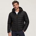 Men's Hooded Quilted Puffer Jacket – Full Zip Warm Winter Coat