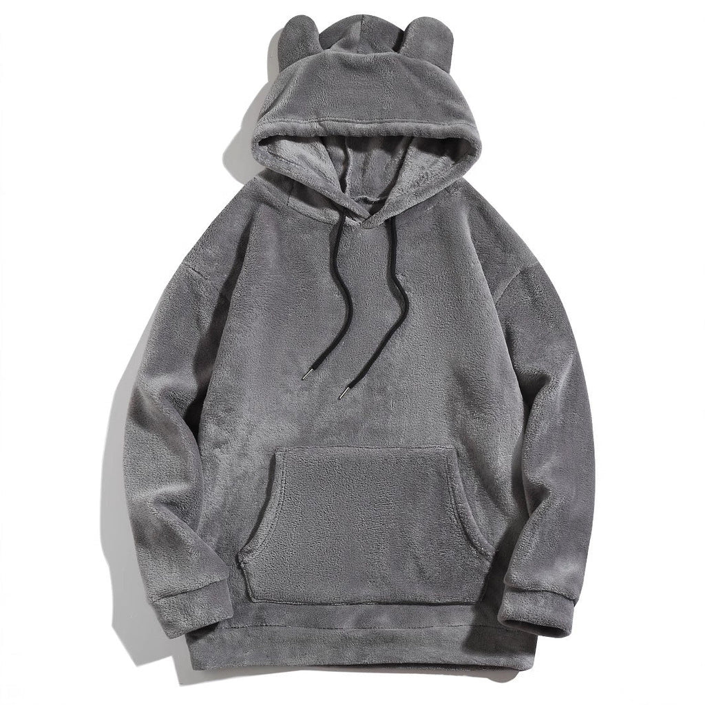 Unisex Fleece Pullover Jacket with Raglan Sleeves – Loose Fit Casual Pullover for Men and Women