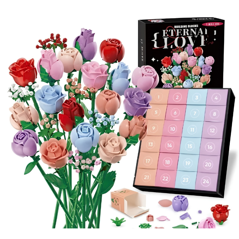 Daisy | Build a Flower Christmas Advent Calendar with 24 DIY Bouquet Kits