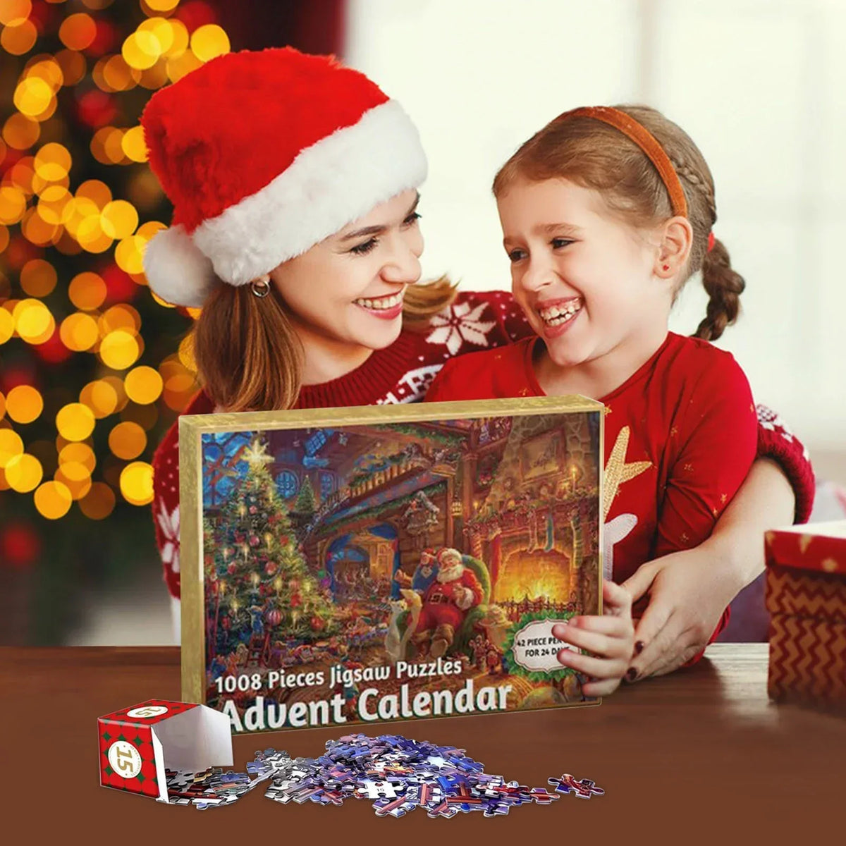 Nora | Jigsaw Puzzle Christmas Advent Calendar with 24 Daily Puzzle Boxes